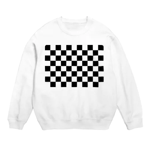 チェッカーフラッグ Crew Neck Sweatshirt