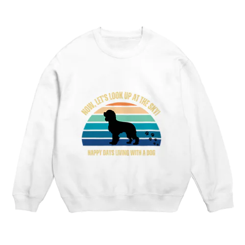 わんちゃん　キャバリア Crew Neck Sweatshirt