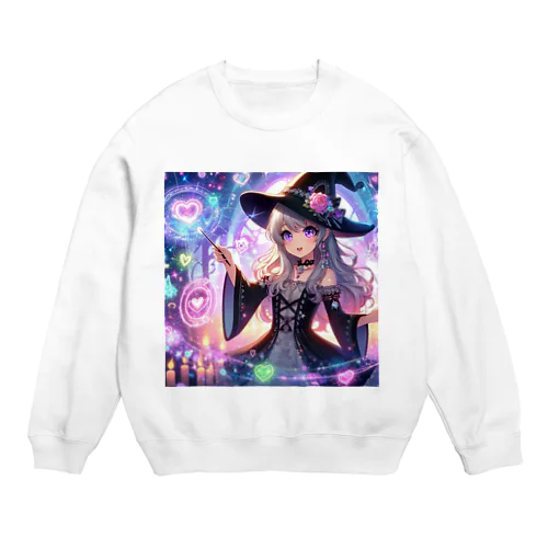 新鮮な魔法少女が、かわいらしさ全開で愛の力を解き放つ✨ Crew Neck Sweatshirt