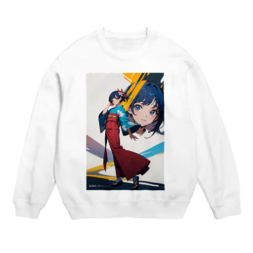 西条渚【和服ver】 Crew Neck Sweatshirt