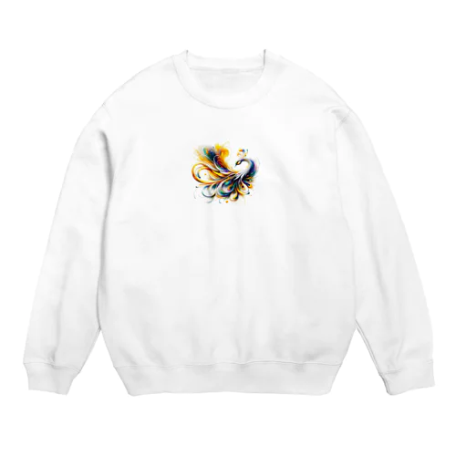 しなやか孔雀 Crew Neck Sweatshirt