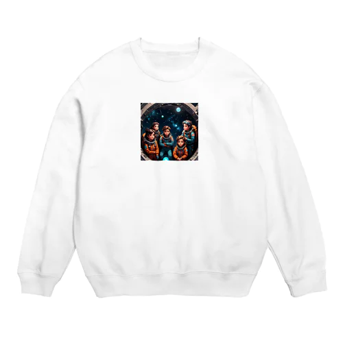 未来を切り拓く子供たち Crew Neck Sweatshirt