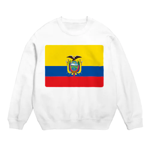 エクアドルの国旗 Crew Neck Sweatshirt