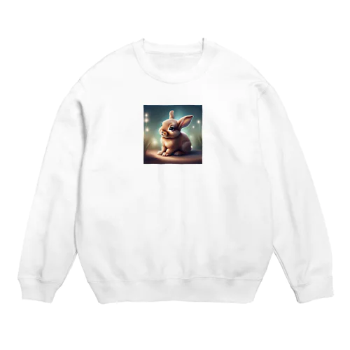 うさぎが傍にいる暮らし Crew Neck Sweatshirt