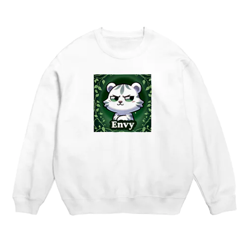 やきもち白虎 Crew Neck Sweatshirt