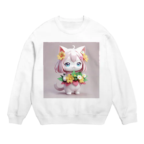 ゆるキャット　No.1 Crew Neck Sweatshirt