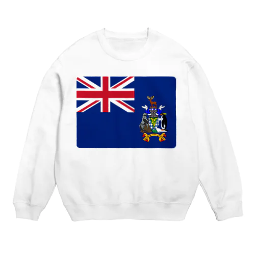 サウスジョージア・サウスサンドウィッチ諸島の旗 Crew Neck Sweatshirt