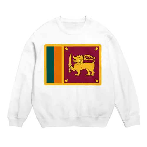 スリランカの国旗 Crew Neck Sweatshirt