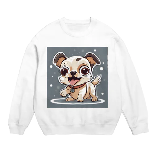 ふわふわでまるでぬいぐるみのような愛らしい小型犬💖 Crew Neck Sweatshirt