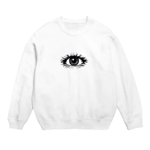 透き通った瞳 Crew Neck Sweatshirt