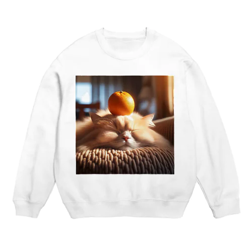 みかんとにゃんこ Crew Neck Sweatshirt