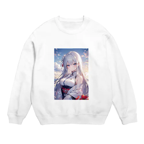 優しい巫女 Crew Neck Sweatshirt