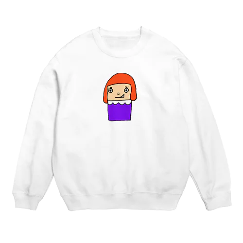 四角いちゃん Crew Neck Sweatshirt