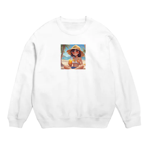 ビーチガール Crew Neck Sweatshirt