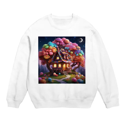 夢のようなお菓子の家 Crew Neck Sweatshirt