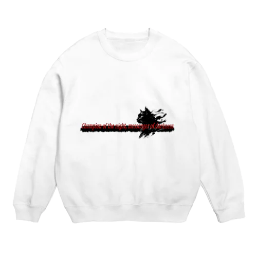 墨絵「クロネコ」 Crew Neck Sweatshirt