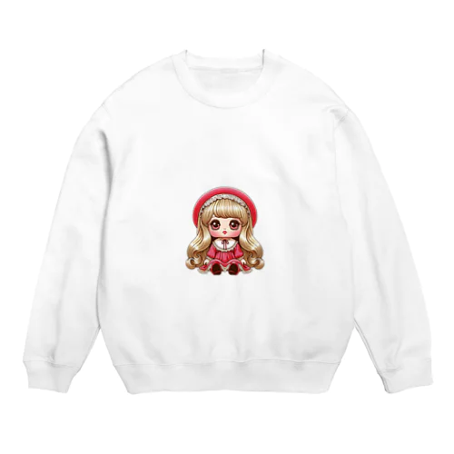 レトロなDOLL Crew Neck Sweatshirt