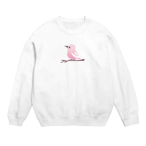 ピンクの小鳥ちゃん Crew Neck Sweatshirt