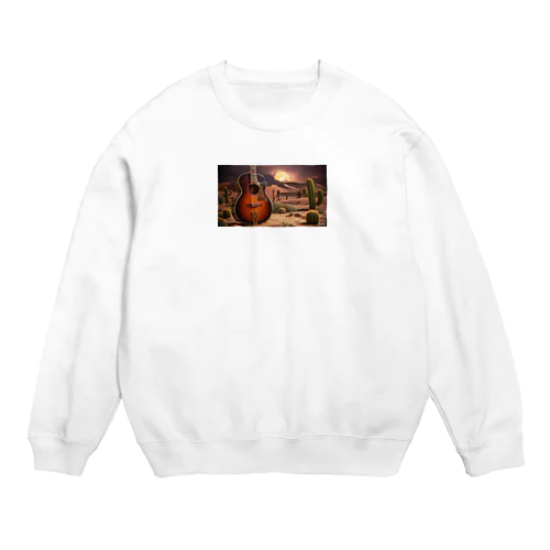 サボテンギター Crew Neck Sweatshirt