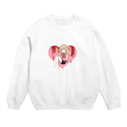 ほんのりメンヘラ女の子 Crew Neck Sweatshirt