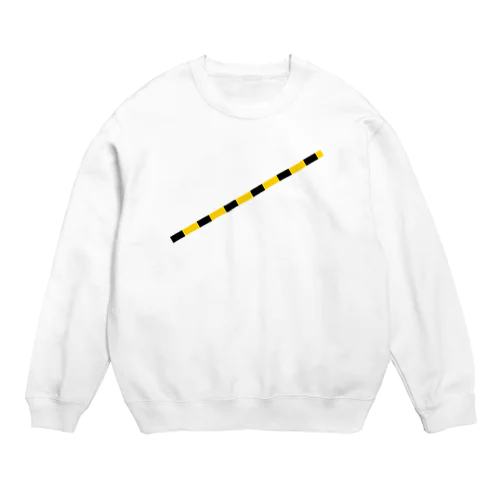 踏切の遮断機 Crew Neck Sweatshirt