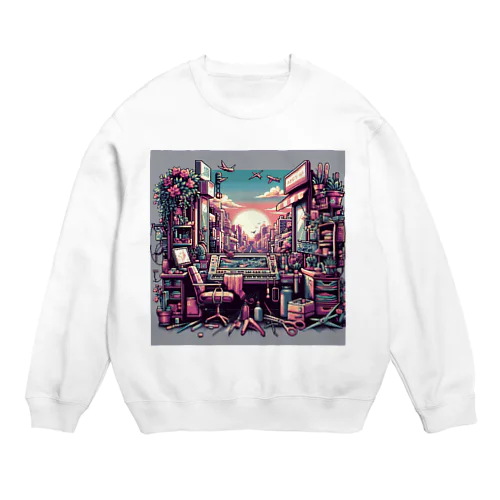 ドット絵 新しい世界 Crew Neck Sweatshirt