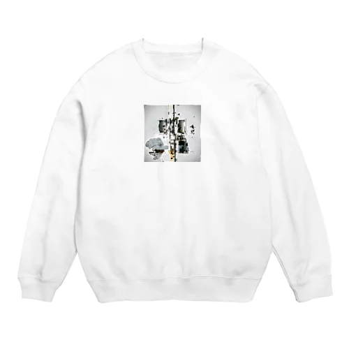 白壁 Crew Neck Sweatshirt