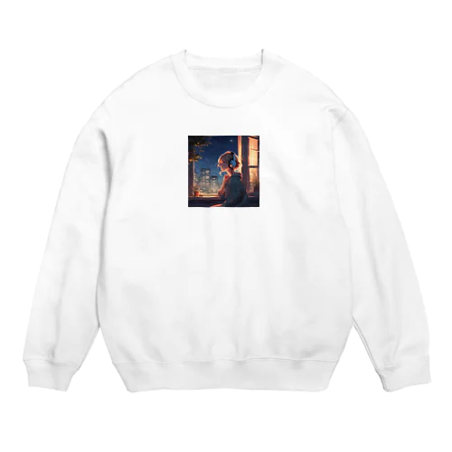 ブロンド美女 Crew Neck Sweatshirt