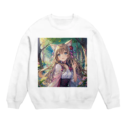 ねこニコばん Crew Neck Sweatshirt