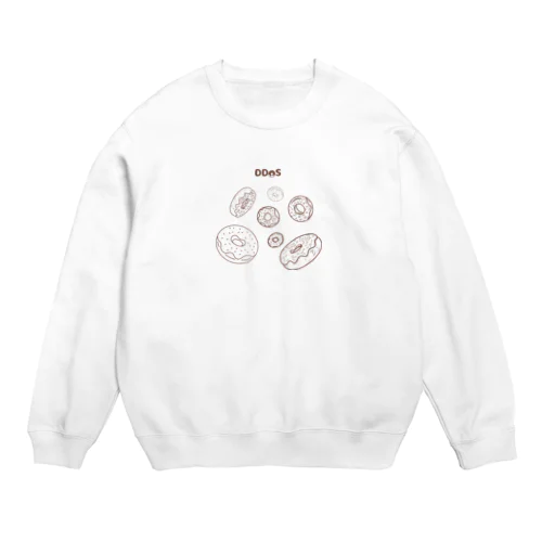 【DDoS・Hack】DonutDoS攻撃 Crew Neck Sweatshirt