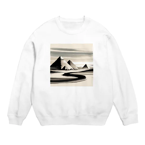 ピラミッド　世界遺産　日本風 Crew Neck Sweatshirt