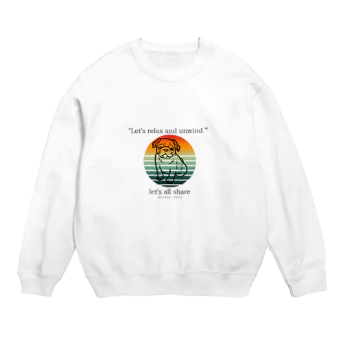 パグくん Crew Neck Sweatshirt