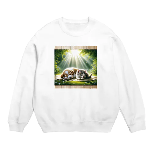 木漏れ日・すやすや Crew Neck Sweatshirt