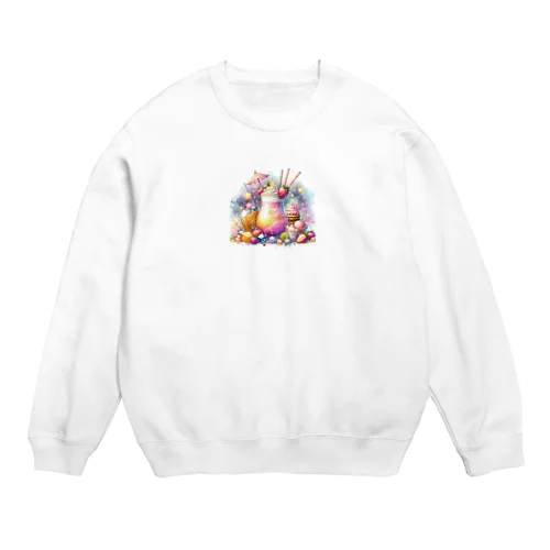 ファンタジーな飲み物 Crew Neck Sweatshirt