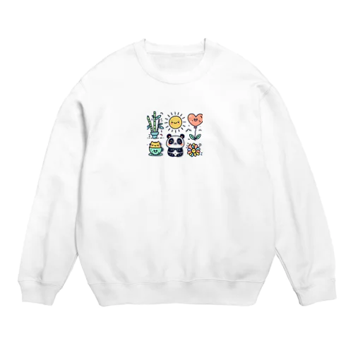 かわいいデザイン　人気アイテム Crew Neck Sweatshirt