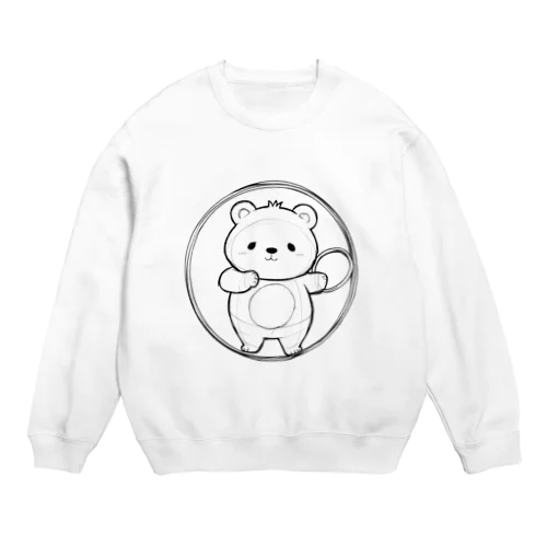 かわいいクマ Crew Neck Sweatshirt