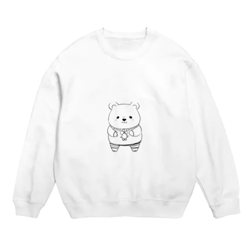 かわいいクマ Crew Neck Sweatshirt