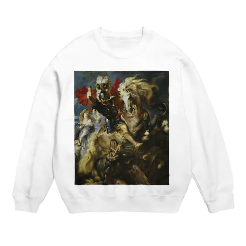 聖ゲオルギウスと竜 Crew Neck Sweatshirt