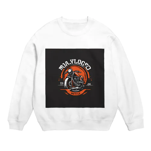 MAYCYCLE - バイク文化の新風を告げるオートバイロゴ Crew Neck Sweatshirt