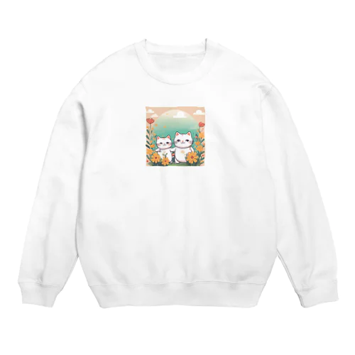 Cutie cat❤︎ Crew Neck Sweatshirt