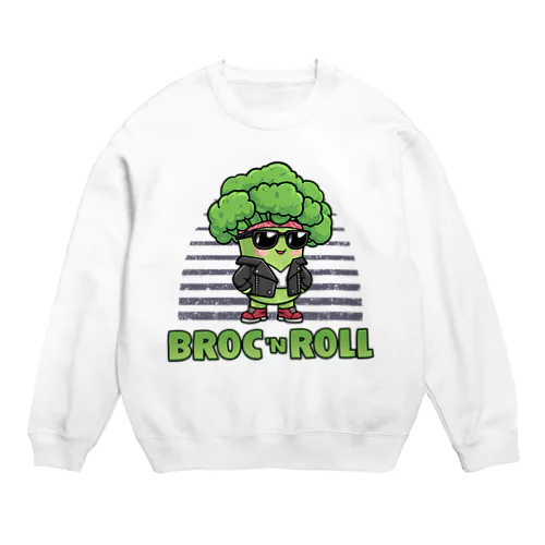 ブロックンロールのブロッコリー Crew Neck Sweatshirt