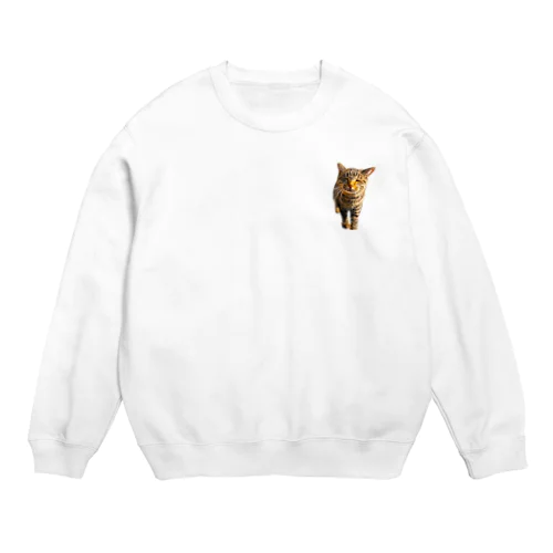 ごめ～んにゃさい Crew Neck Sweatshirt