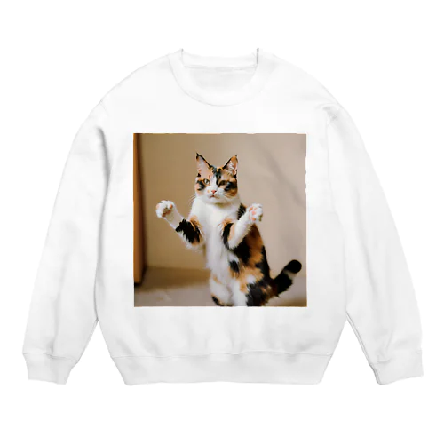 三毛猫 Crew Neck Sweatshirt