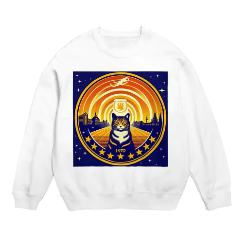 Meow University シリーズ【星】 Crew Neck Sweatshirt