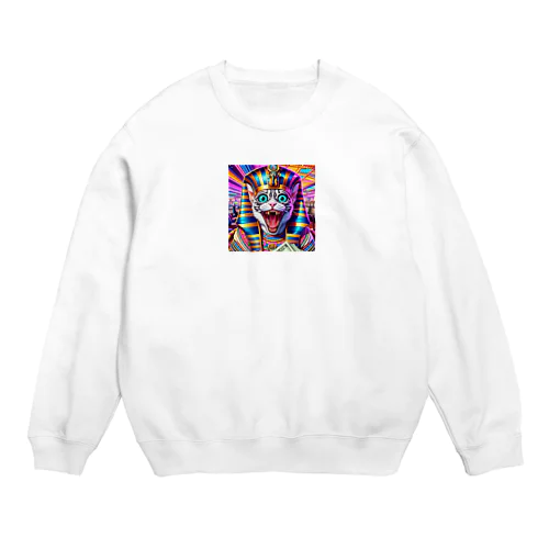 一攫千金猫 Crew Neck Sweatshirt