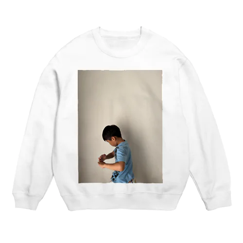 ぼくのカッコいいポーズ Crew Neck Sweatshirt