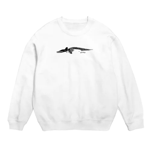 マッコウクジラの標本 Crew Neck Sweatshirt