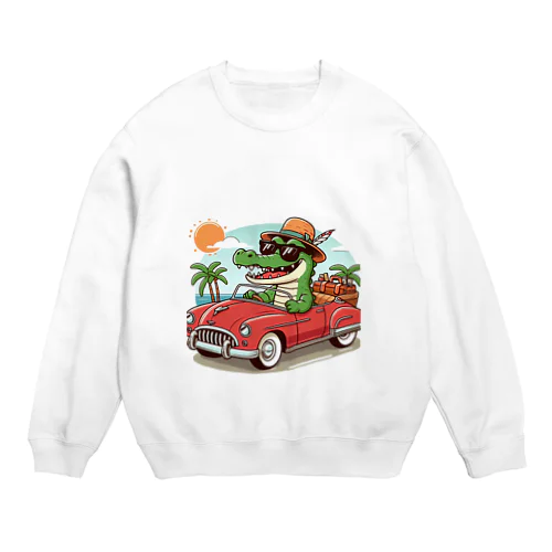 ワニワニドライブ Crew Neck Sweatshirt