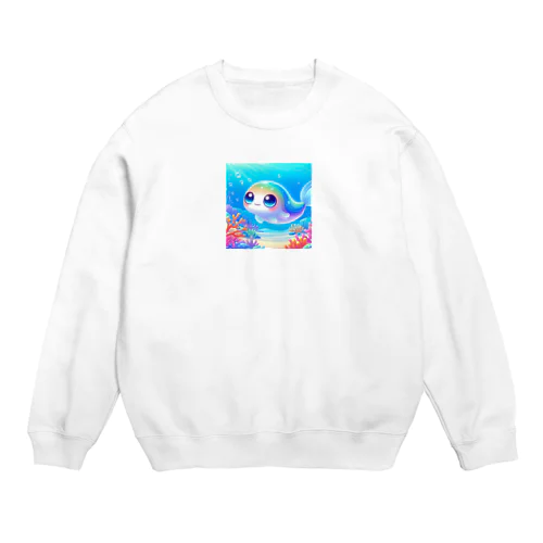 キュートなお魚さんの冒険 Crew Neck Sweatshirt