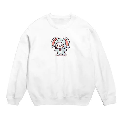 ウサギマスコット Crew Neck Sweatshirt